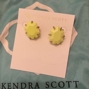 Morgan Neon Yellow earrings